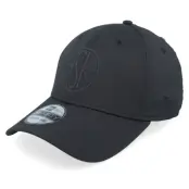 New Era - Football Svart flexfit Keps - AS Roma Puff Print 39THIRTY Black/Black Flexfit @ Hatstore