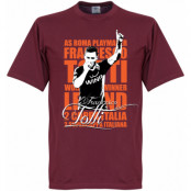 Roma T-shirt Legend Totti Legend Francesco Totti Rödbrun M