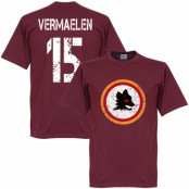 Roma T-shirt Retro Vermaelen 15 Rödbrun L