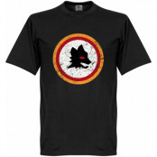 Roma T-shirt Vintage Crest Svart L