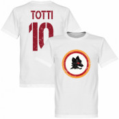Roma T-shirt Vintage Crest with Totti 10 Francesco Totti Vit XXXL
