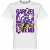 Fiorentina T-shirt Legend Batistuta Legend Vit 5XL