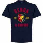 Genoa T-shirt Established Mörkblå S