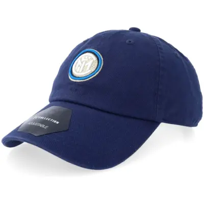 Fan Ink - Blå unconstructed Keps - Football Beyond Borders Inter Milan Navy Dad Cap @ Hatstore