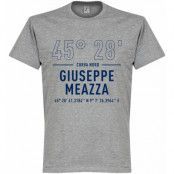 Inter T-shirt Giuseppe Meazza Coordinates Grå XXXL