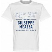 Inter T-shirt Giuseppe Meazza Coordinates Vit M