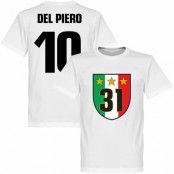 Juventus T-shirt 31 Campione Del Piero 10 Barn Alessandro Del Piero Vit 10 år