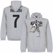 Juventus Huvtröja Ronaldo 7 Script Cristiano Ronaldo Grå XL