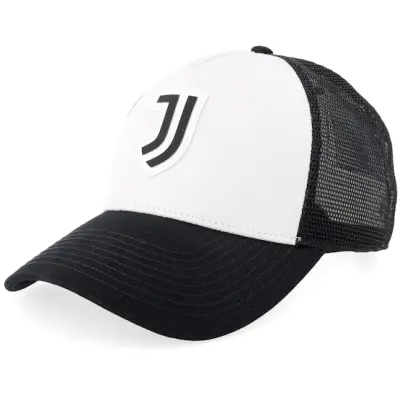 Fanatics - Football Vit trucker Keps - Juventus Juventus Clash Meshback White A-frame Trucker @ Hatstore