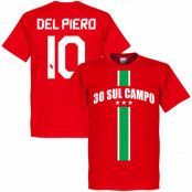 Juventus T-shirt 30 Sul Campo Del Piero Röd L