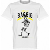 Juventus T-shirt Baggio Juve Fantasista Roberto Baggio Vit XS
