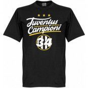 Juventus T-shirt Campioni 34 Crest Svart M