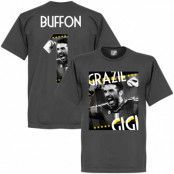 Juventus T-shirt Grazie Gigi Buffon 1 Gianluigi Buffon Mörkgrå XL
