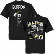 Juventus T-shirt Grazie Gigi Buffon 1 Gianluigi Buffon Svart XXXXL