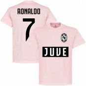Juventus T-shirt Juve Ronaldo 7 Team Cristiano Ronaldo Rosa L
