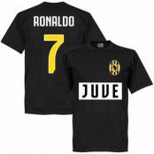 Juventus T-shirt Juve Ronaldo 7 Team Cristiano Ronaldo Svart 5XL