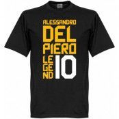 Juventus T-shirt Legend Del Piero Legend 10 Alessandro Del Piero Svart 5XL