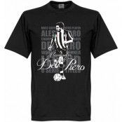 Juventus T-shirt Legend Del Piero Legend Alessandro Del Piero Svart 5XL