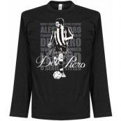 Juventus T-shirt Legend Del Piero Legend Long Sleeve Alessandro Del Piero Svart L