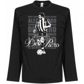 Juventus T-shirt Legend Del Piero Legend Long Sleeve Alessandro Del Piero Svart S