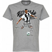Juventus T-shirt Ronaldo Script Cristiano Ronaldo Grå XXXL