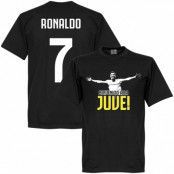 Juventus T-shirt Welcome to Juve Ronaldo Cristiano Ronaldo Svart 5XL