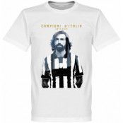 Juventus T-shirt Winners 2015 Pirlo Campioni DItalia Andrea Pirlo Vit M