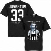 Juventus T-shirt Winners Campioni DItalia Pirlo Andrea Pirlo Svart M
