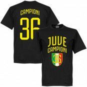 Juventus T-shirt Winners Juve Campioni 36 Svart 5XL
