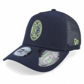 New Era - Football Blå trucker Keps - AC Milan Seasonal Pop Navy A-frame Trucker @ Hatstore