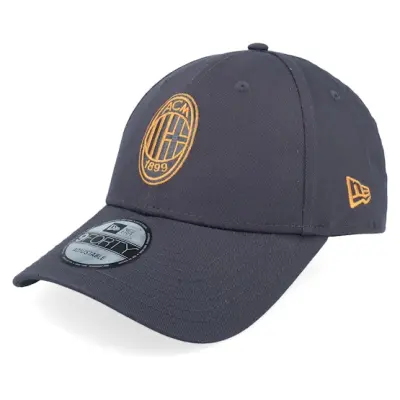 New Era - Football Grå adjustable Keps - AC Milan Colour Pop 9FORTY Dark Grey Adjustable @ Hatstore