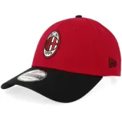 New Era - Football Röd adjustable Keps - AC Milan Contrast 9FORTY Scarlet/Black Adjustable @ Hatstore
