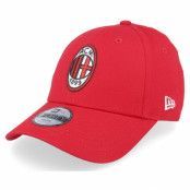 New Era - Football Röd adjustable Keps - Kids AC Milan Core 9FORTY Scarlet Adjustable @ Hatstore