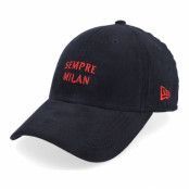 New Era - Football Svart adjustable Keps - AC Milan 9FORTY Black Adjustable @ Hatstore