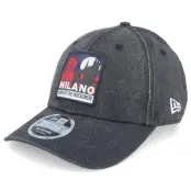 New Era - Football Svart adjustable Keps - AC Milan City Pack 9FORTY M-crown Black Adjustable @ Hatstore