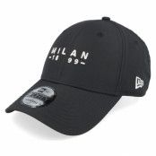 New Era - Football Svart adjustable Keps - AC Milan Est Wordmark 9FORTY Black Adjustable @ Hatstore