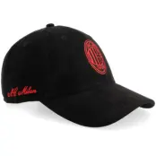New Era - Football Svart adjustable Keps - AC Milan Faux Suede 9FORTY M-Crown Black Adjustable @ Hatstore
