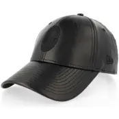 New Era - Football Svart adjustable Keps - AC Milan Pu Faux Leather 9FORTY Black Adjustable @ Hatstore