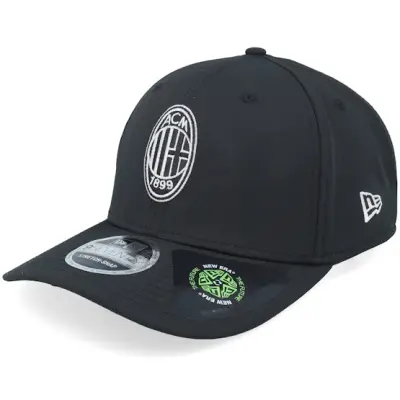 New Era - Football Svart adjustable Keps - AC Milan Recycled 9SEVENTY Black Adjustable @ Hatstore