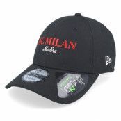 New Era - Football Svart adjustable Keps - AC Milan Wordmark 9FORTY Black Adjustable @ Hatstore