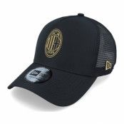 New Era - Football Svart trucker Keps - AC Milan Black/Gold A-Frame Trucker @ Hatstore