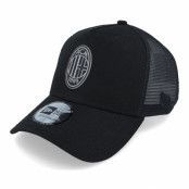 New Era - Football Svart trucker Keps - AC Milan Core Black A-Frame Trucker @ Hatstore