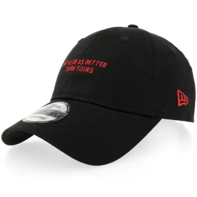 New Era - Football Svart unconstructed Keps - AC Milan Phrase 9TWENTY Black Dad Cap @ Hatstore