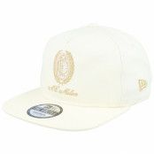 New Era - Football Vit snapback Keps - AC Milan Heritage Gold Golfer Chrome Snapback @ Hatstore