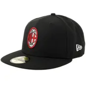 New Era - Svart fitted Keps - Hatstore Exclusive x AC Milan 59FIFTY Black Fitted @ Hatstore
