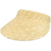 Sur la tête - Beige visor Keps - Milan Sun Natural Visor @ Hatstore