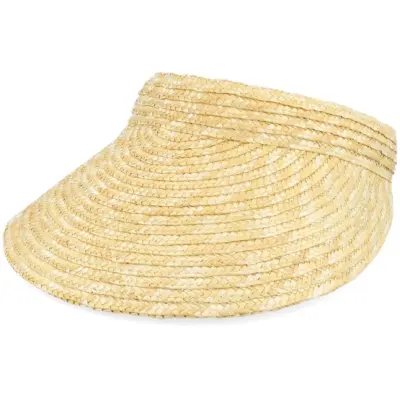 Sur la tête - Beige visor Keps - Milan Sun Natural Visor @ Hatstore