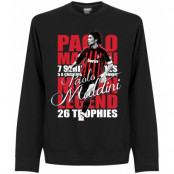 Milan Tröja Legend Sweatshirt Paolo Maldini Svart S