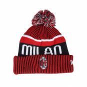 New Era - Football Röd pom Beanie - AC Milan Sport Beanie Scarlet/Black Pom @ Hatstore