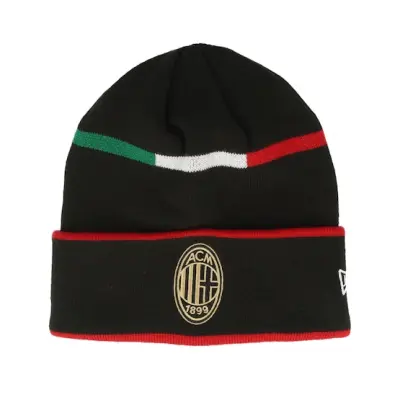 New Era - Football Svart cuff Beanie - AC Milan 1995 Beanie Black Cuff @ Hatstore